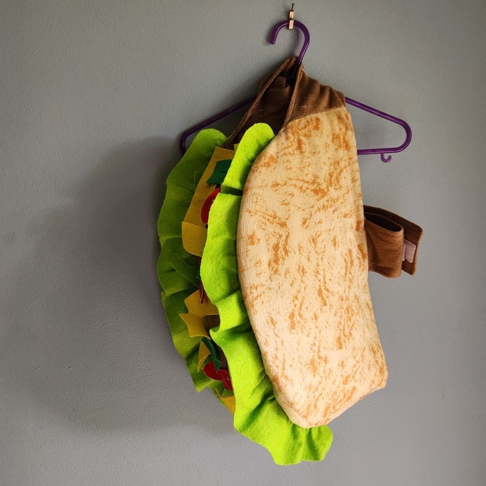 Small Pet Dog Taco Halloween Costume - Picture 2 of 4